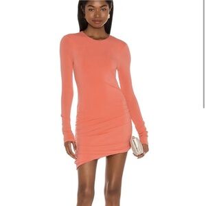 Michael Costello Orange Dress